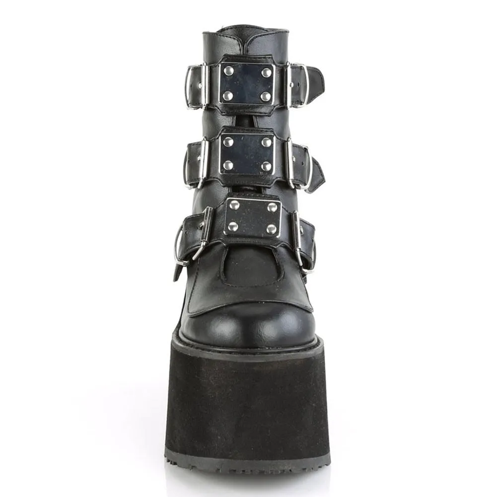 Funki Buys | Boots | Women's Gothic Platform Ankle Wedge Boot