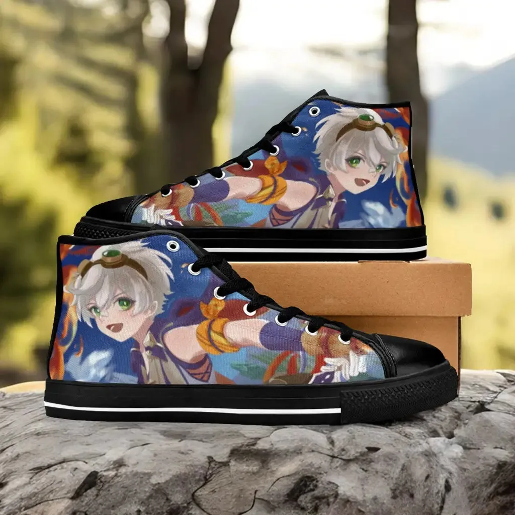 Genshin Impact Bennett Shoes High Top Sneakers for Kids and Adults