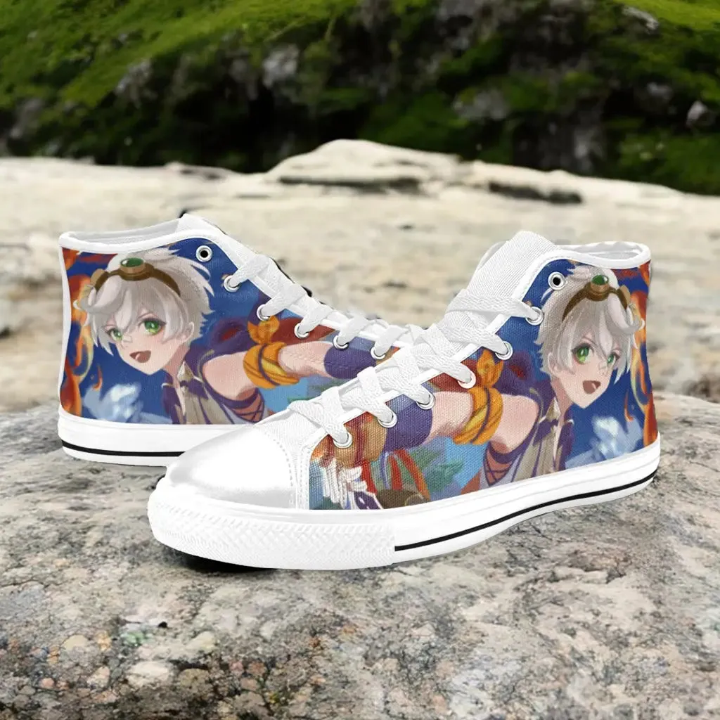 Genshin Impact Bennett Shoes High Top Sneakers for Kids and Adults