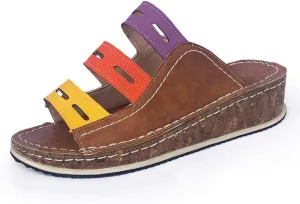 Gibobby Sandals for Women Wide Width,2019 Summer Comfy Platforms Sandals Shoes Beach Travel Shoe Casual Flip Flops Slippers