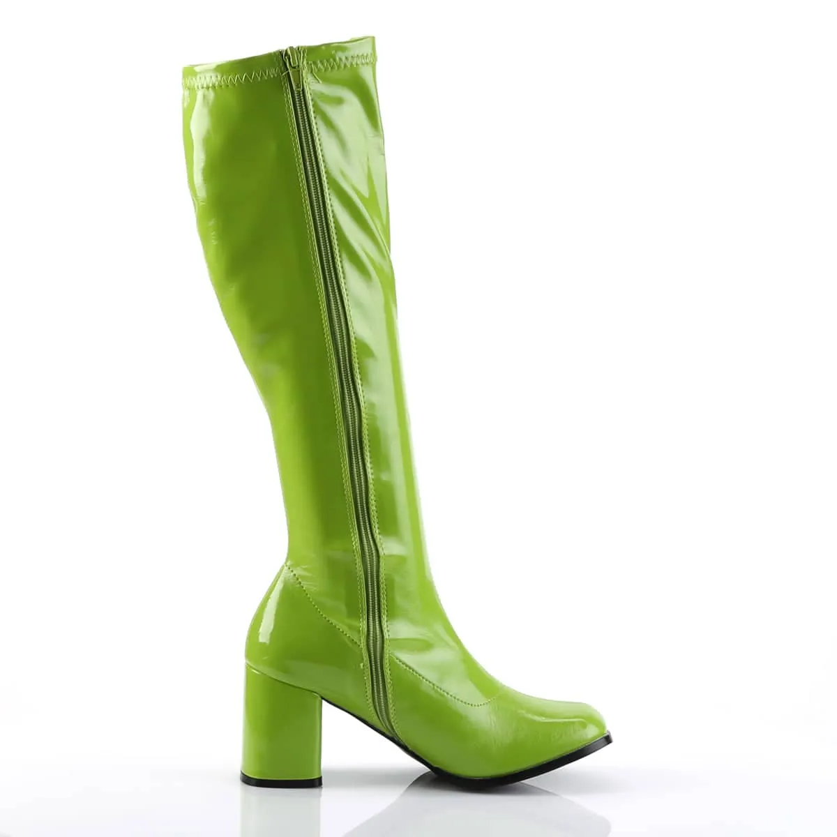 GOGO-300 Green Knee High Boots