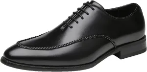 HASMI Business Formal Leather Shoes Men's Retro British Style Office Shoes Gentleman Oxford Derby Shoes