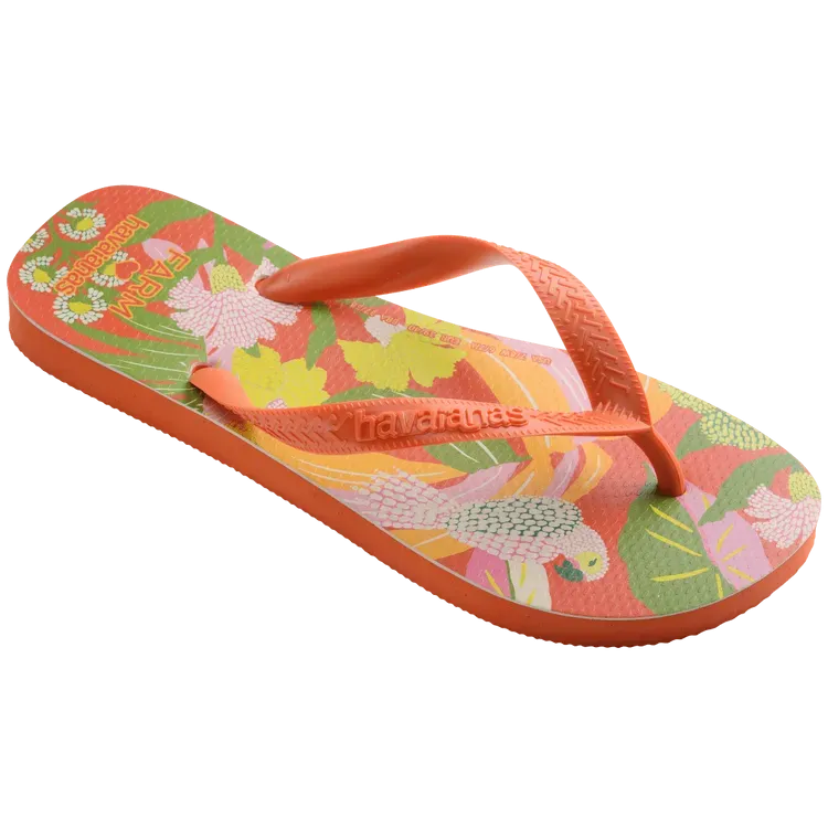 Havaianas X Farm Rio Neon Florals Flip Flops