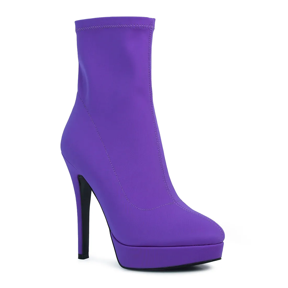 High Heeled Lycra Ankle Boot