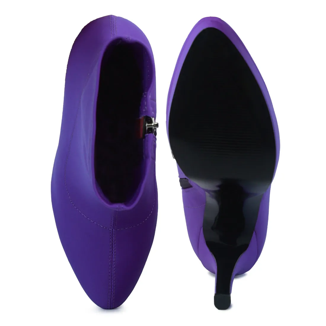 High Heeled Lycra Ankle Boot