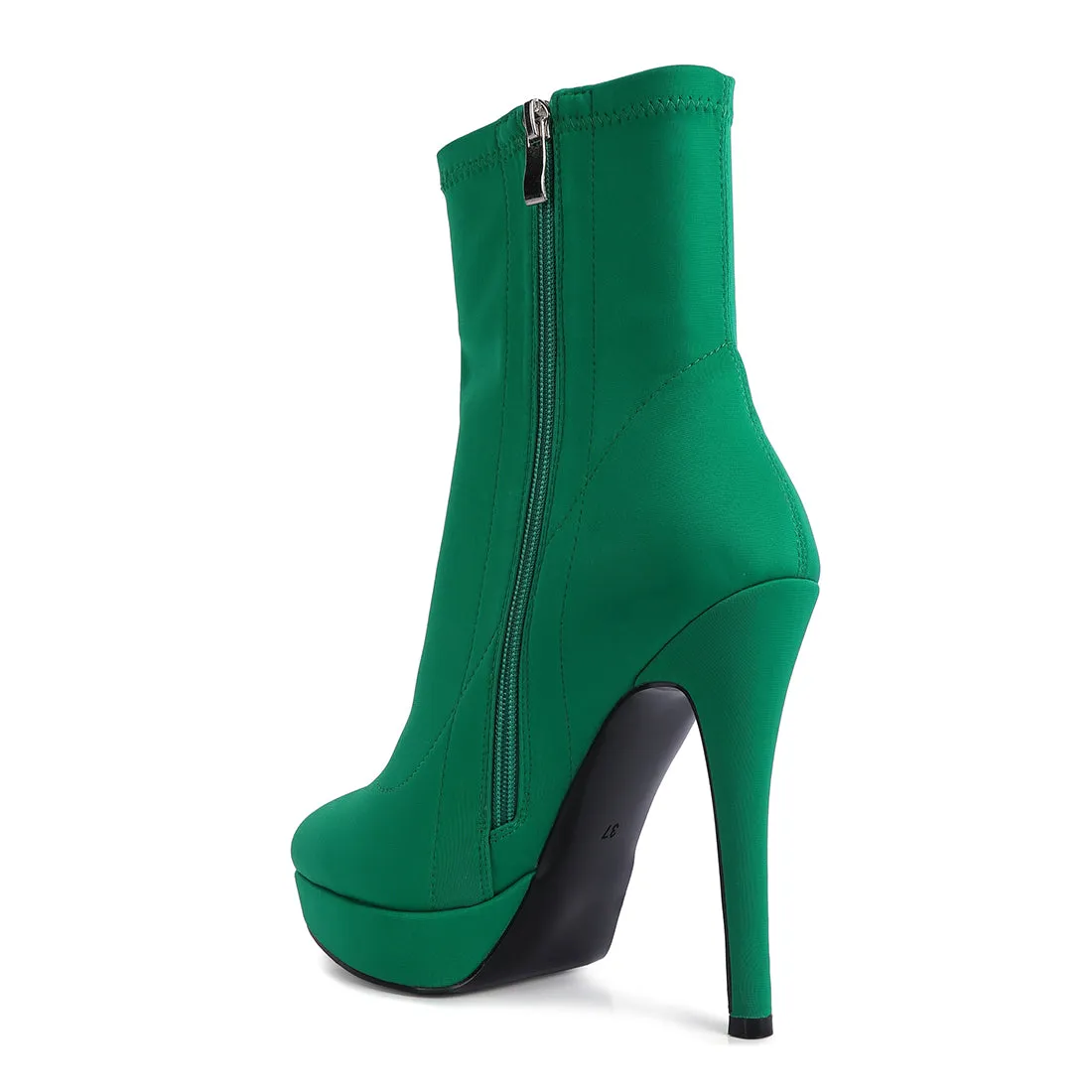 High Heeled Lycra Ankle Boot