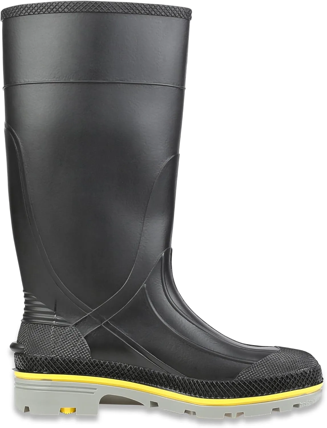 Honeywell Safety 75109-4 Servus XTP Chemical Resistant Men's Safety Hi Boot, Size-4, Black/Yellow/Grey