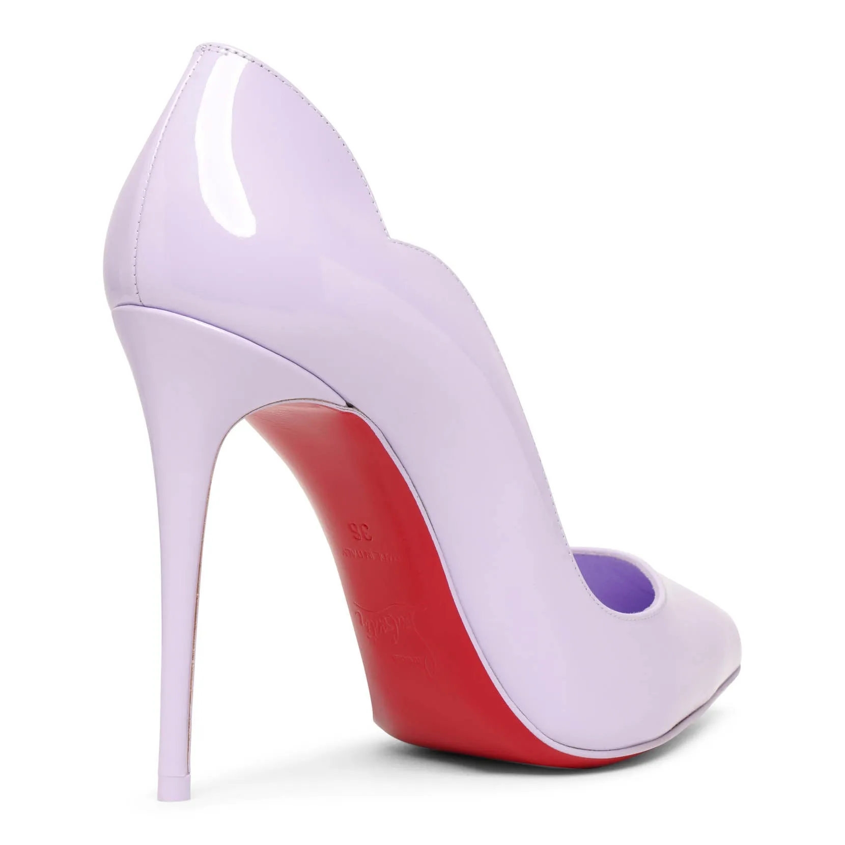 Hot Chick 100 lilac patent pumps