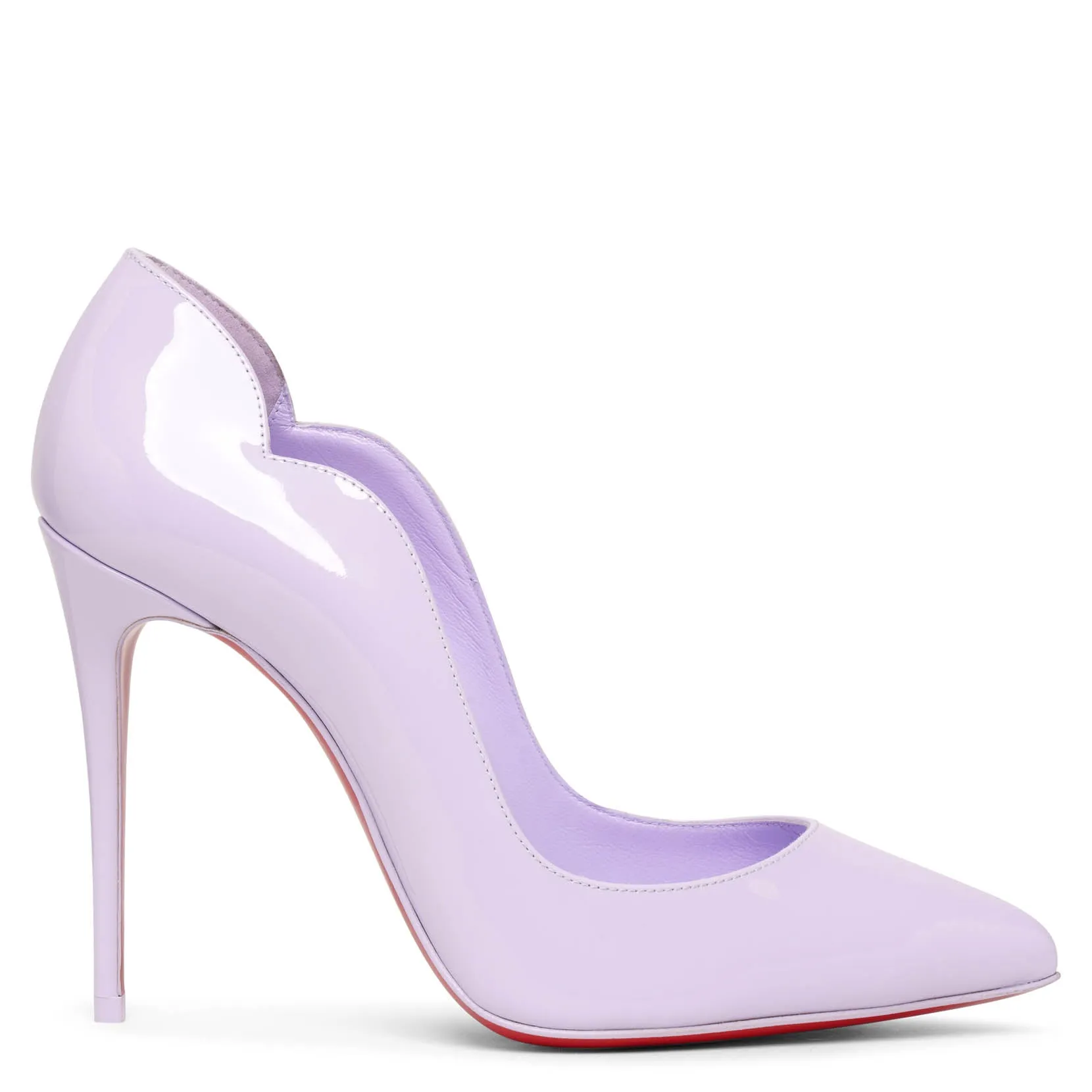 Hot Chick 100 lilac patent pumps