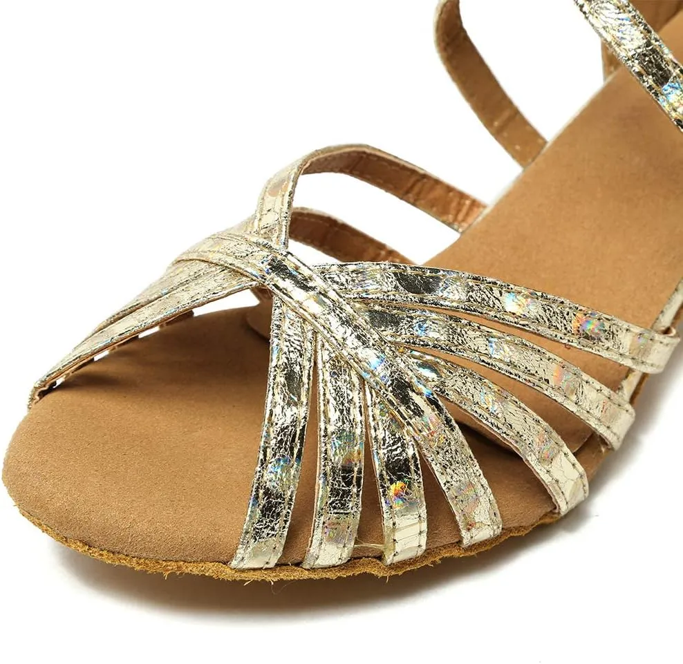 HROYL Dance Shoes for Women Latin Dance Shoes Women Ballroom Tango High Heel Women Dance Shoes,YCL226