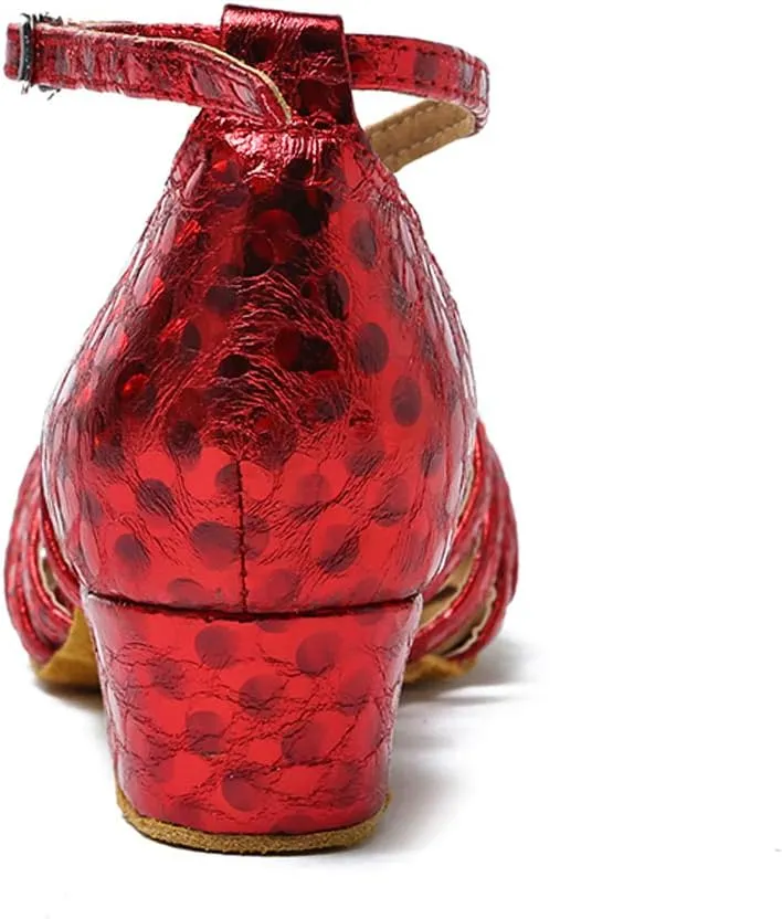 HROYL Dance Shoes for Women Latin Dance Shoes Women Ballroom Tango High Heel Women Dance Shoes,YCL226