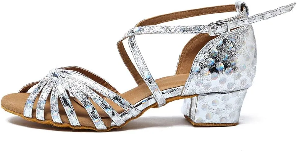 HROYL Dance Shoes for Women Latin Dance Shoes Women Ballroom Tango High Heel Women Dance Shoes,YCL226