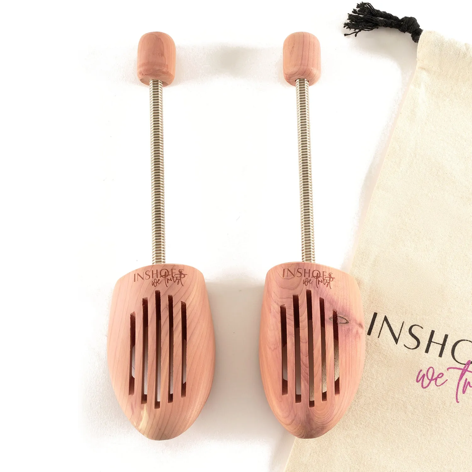 In Shoes We Trust - Cedar Shoe Trees for Women - Round Toe