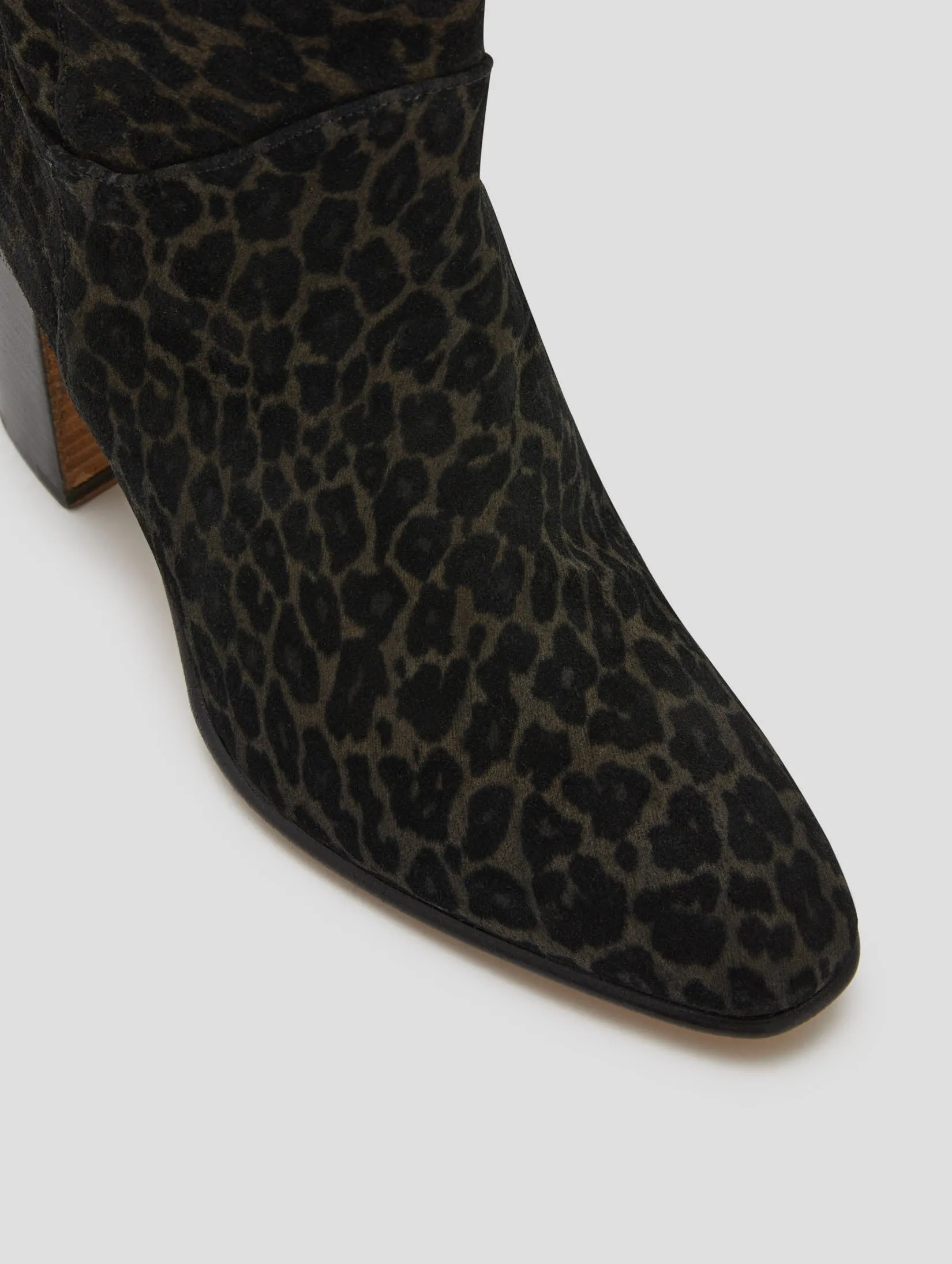 JANIS 80MM OVER THE KNEE BOOT IN LEOPARD SUEDE- Woman