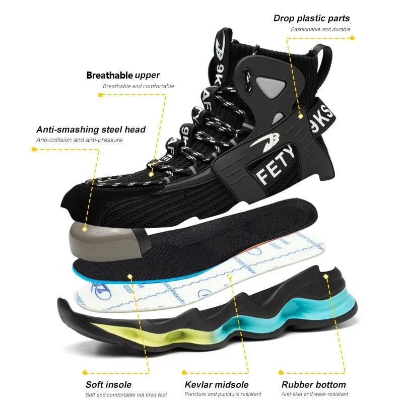 JB Grant High Top Safety Steel Toe Shoes