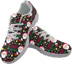 Jeiento Women's Running Shoes Lightweight Non-Slip Breathable Walking Shoes Christmas Shoes US 5-11