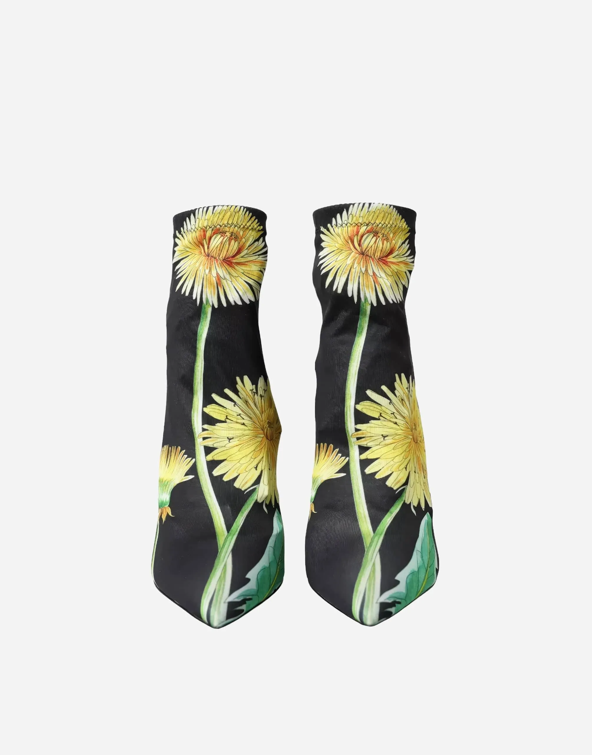 Jersey Stretch Booties With Flower Print
