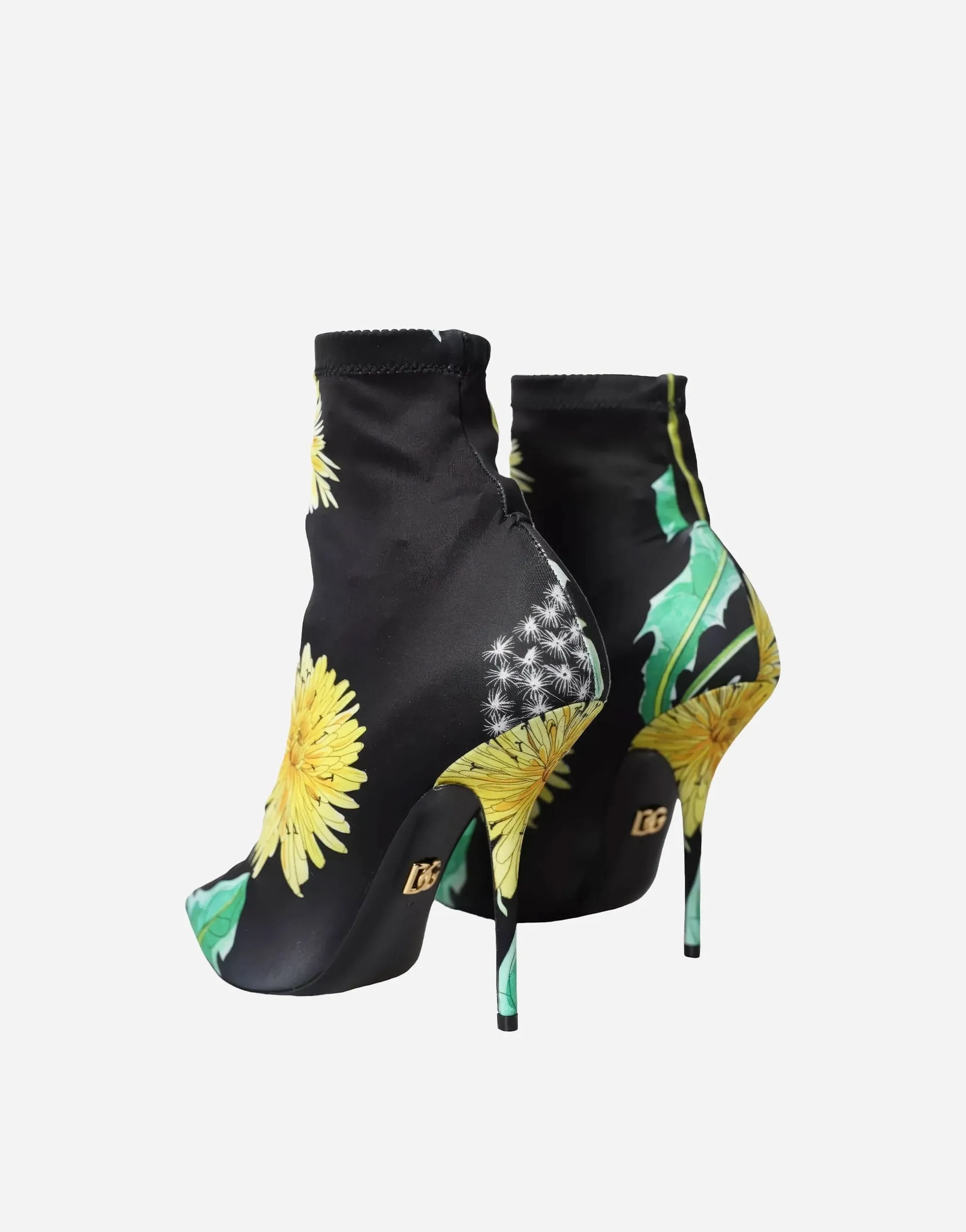 Jersey Stretch Booties With Flower Print