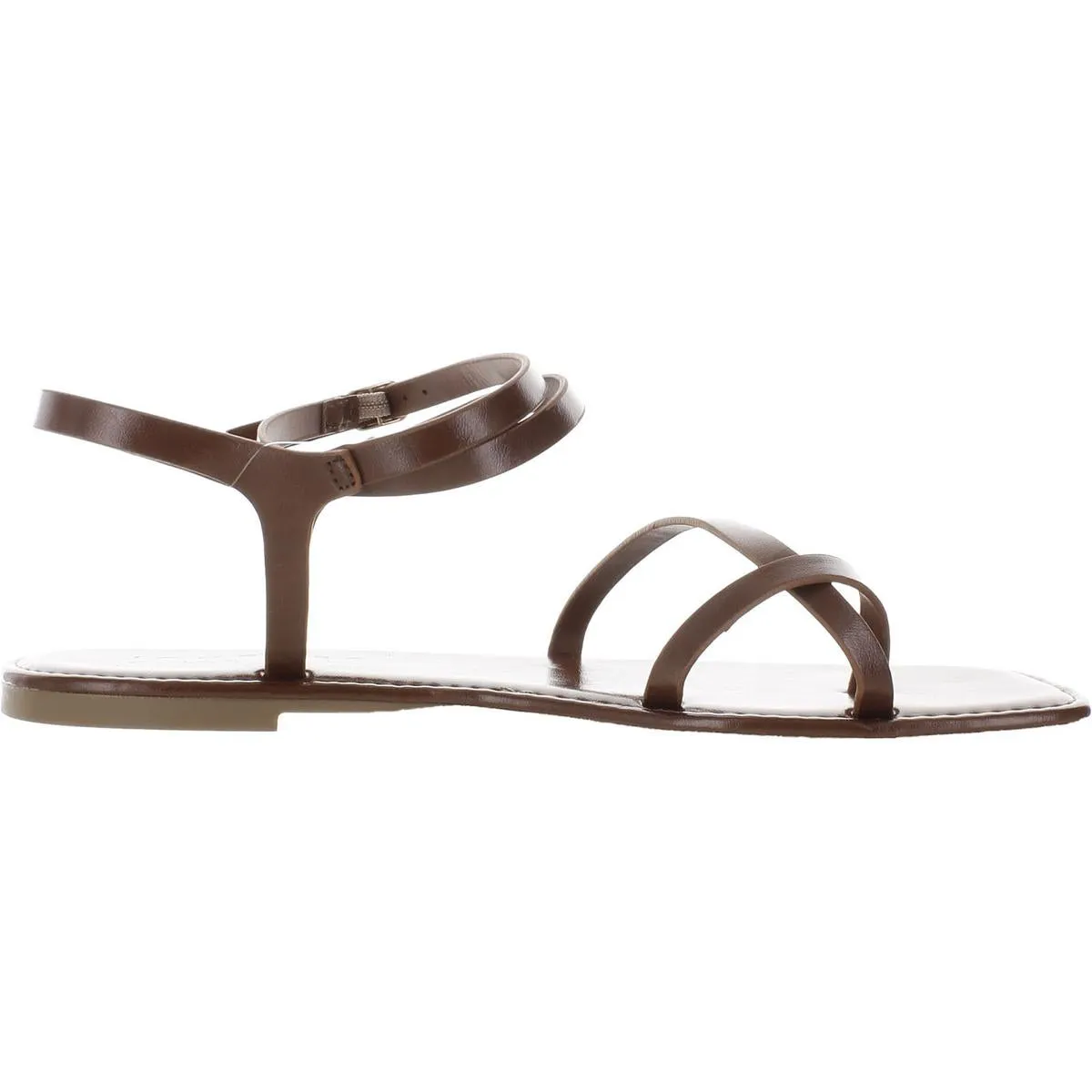 Journee Collection Womens Faux Leather Strappy Gladiator Sandals