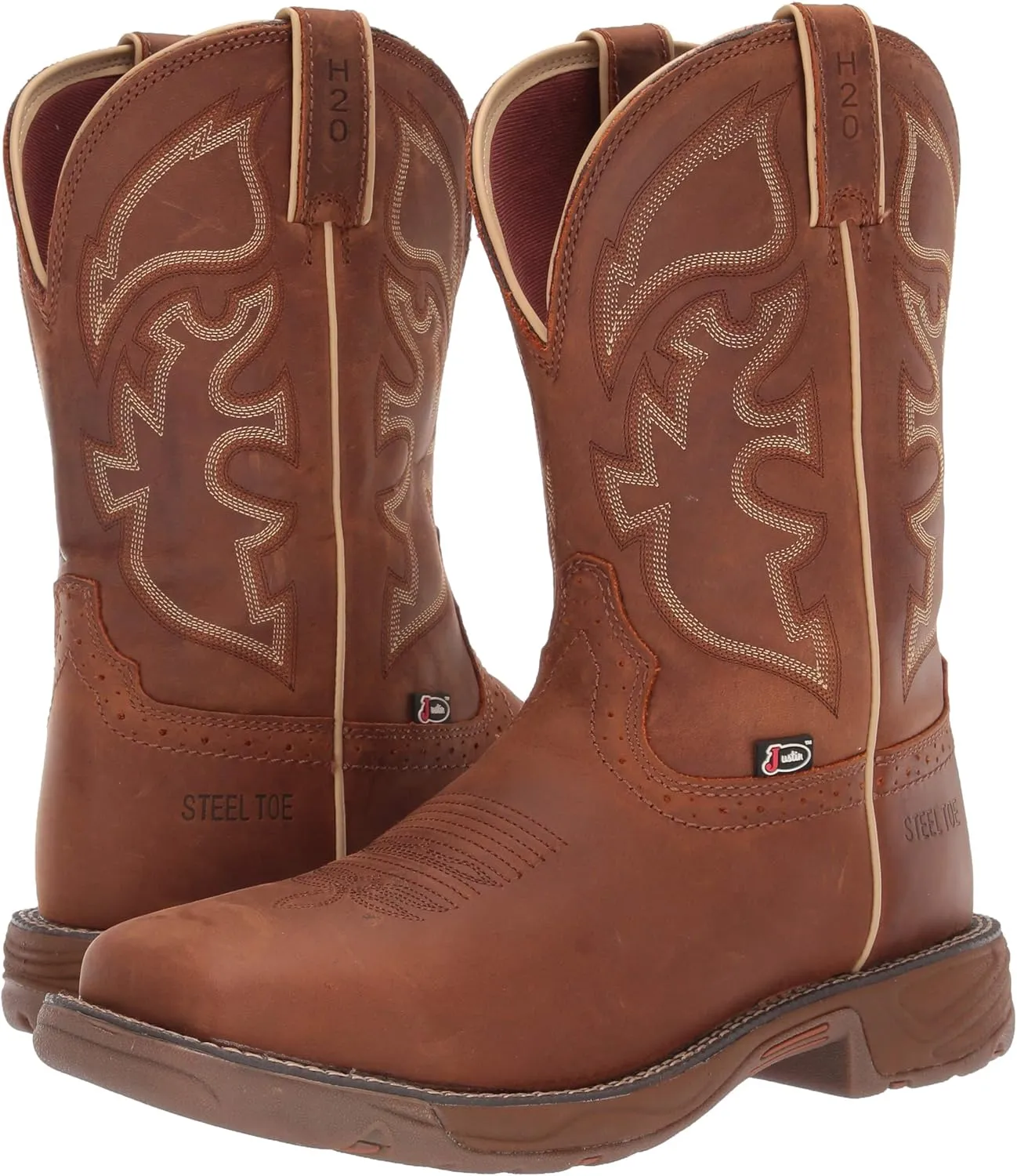 JOW Mens Rush Waterproof Steel Toe Work Boots