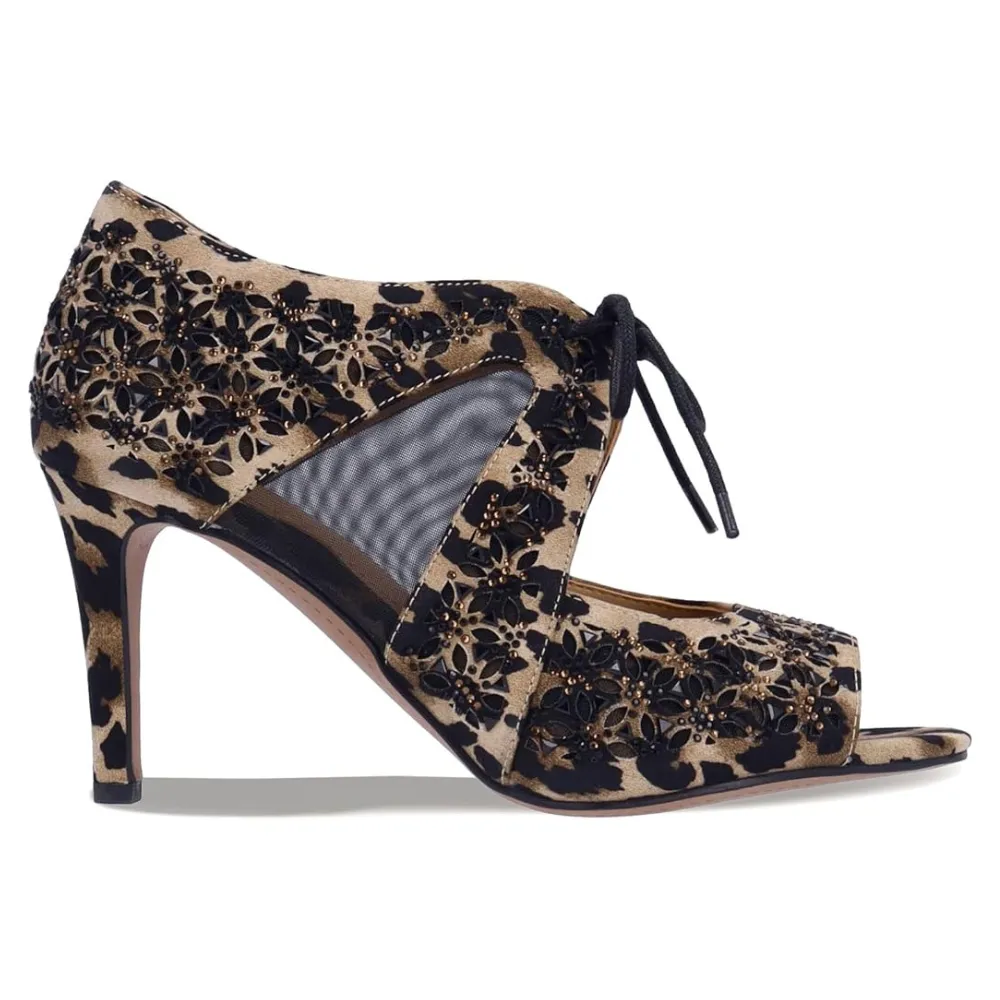 J.Renee Kiandra Brown/Black Satin Heels (Women's)