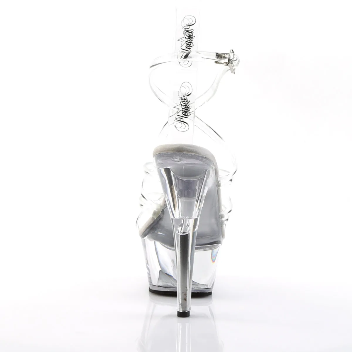 KISS-206 Pleaser 6 Inch Heel Clear Strapy Stripper Platforms High Heels