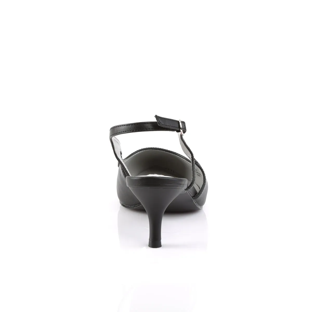 KITTEN-02 Pleaser Large Size Ladies Shoes 2.5 Inch Heel Black Fetish Shoe