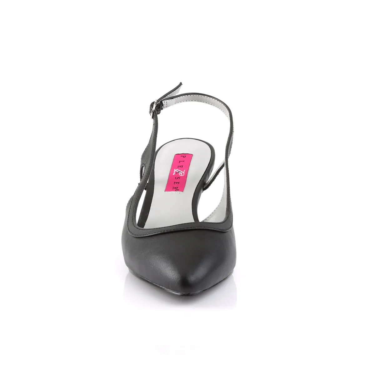 KITTEN-02 Pleaser Large Size Ladies Shoes 2.5 Inch Heel Black Fetish Shoe