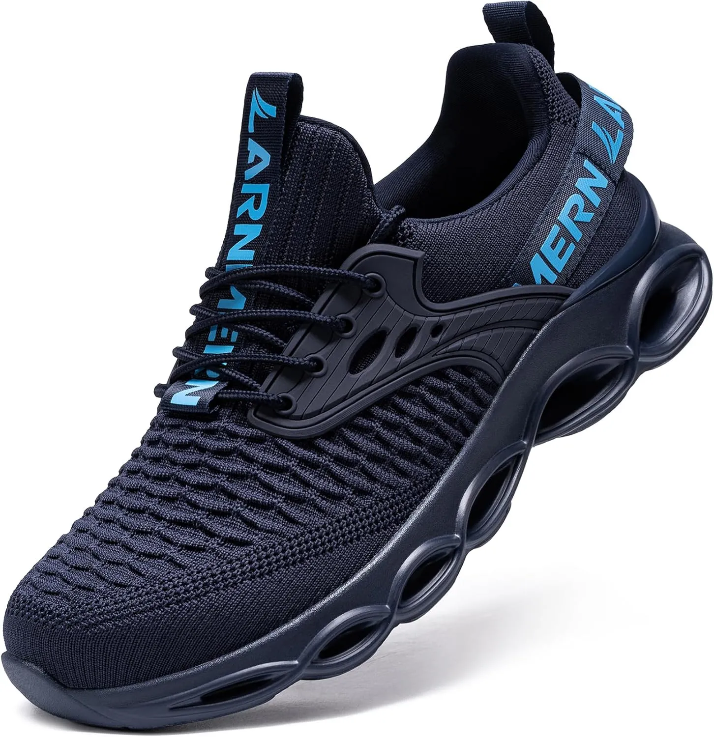 LARNMERN Steel Toe Shoes for Men Women Wide Lightweight Safety Sneakers Comfortable Safety Shoes Colorful Tennis Work Shoes