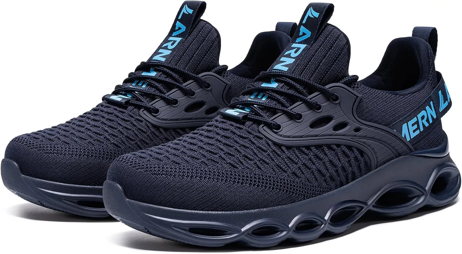 LARNMERN Steel Toe Shoes for Men Women Wide Lightweight Safety Sneakers Comfortable Safety Shoes Colorful Tennis Work Shoes
