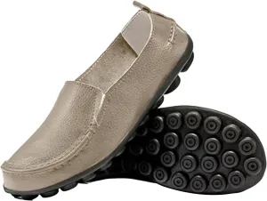 Leather Loafers Women Retro Cute Dress Lug Sole Flats Shoes Business Casual Comfortable Penny Loafers Shoes Slip On Flats