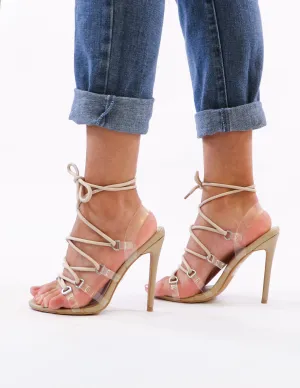 LET'S BE CLEAR HEEL - Nude