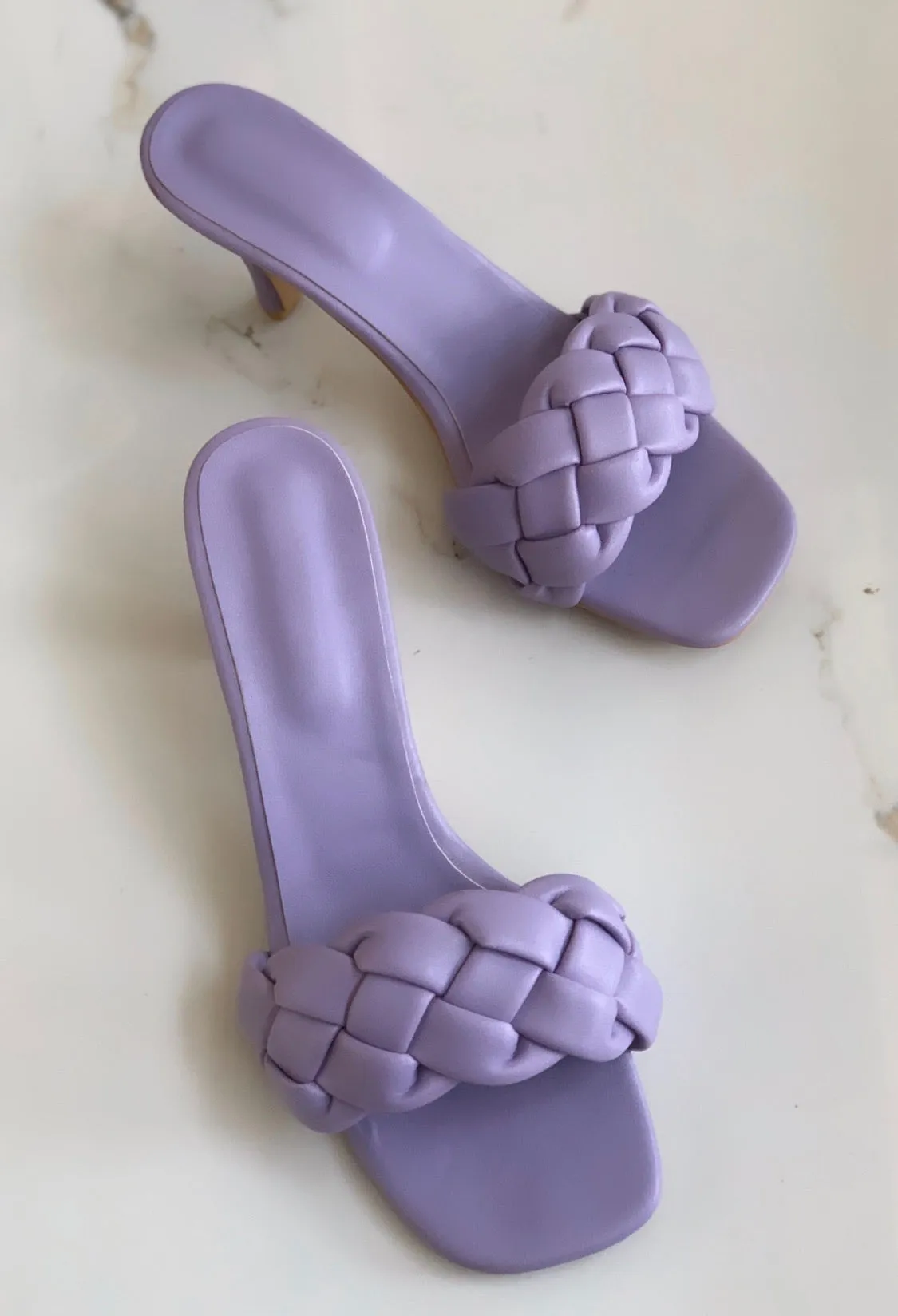 Lilac Braided heels