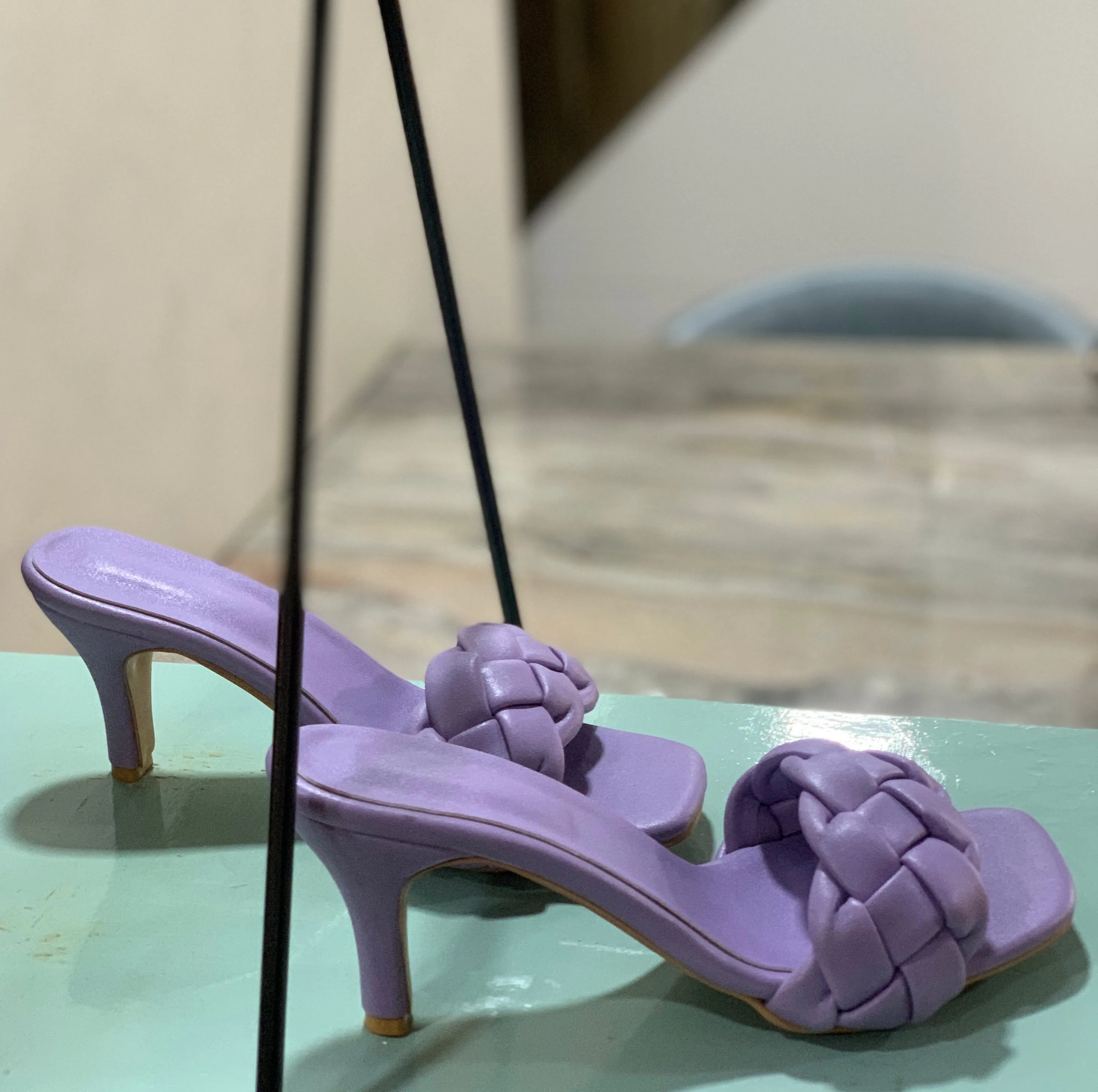Lilac Braided heels