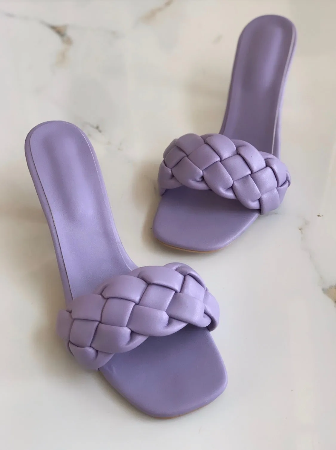 Lilac Braided heels