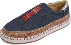 Loafers for Women Slip On Flat Leather Driving Loafers Soft Walking Shoes Comfortable Business Shoes