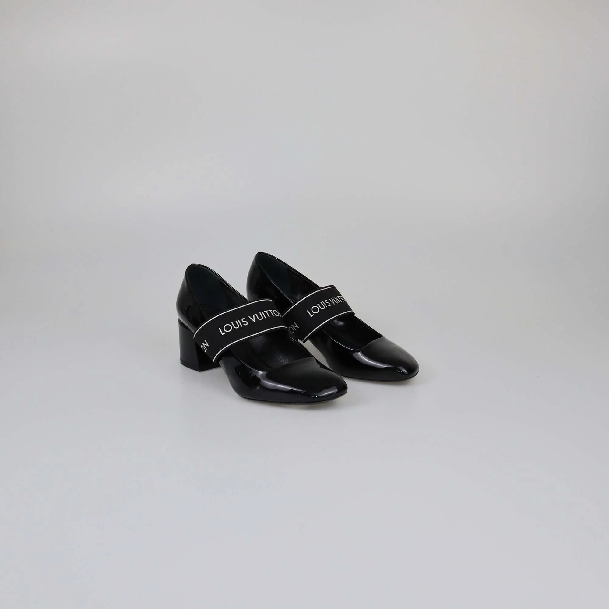 Louis Vuitton Black Patent Uncover Pumps