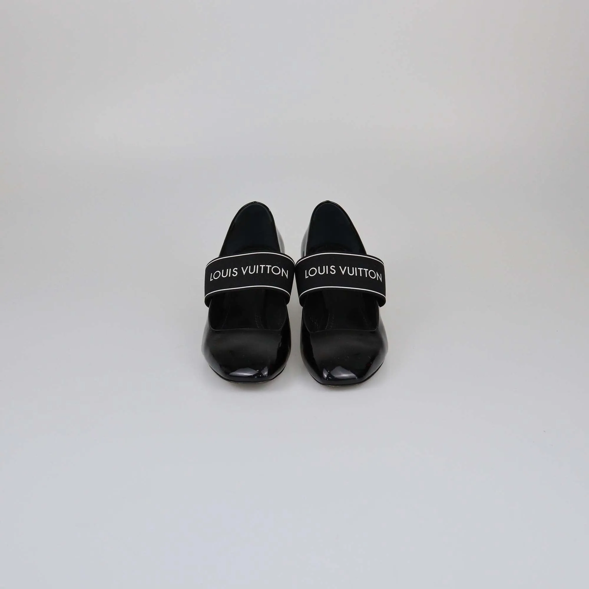Louis Vuitton Black Patent Uncover Pumps
