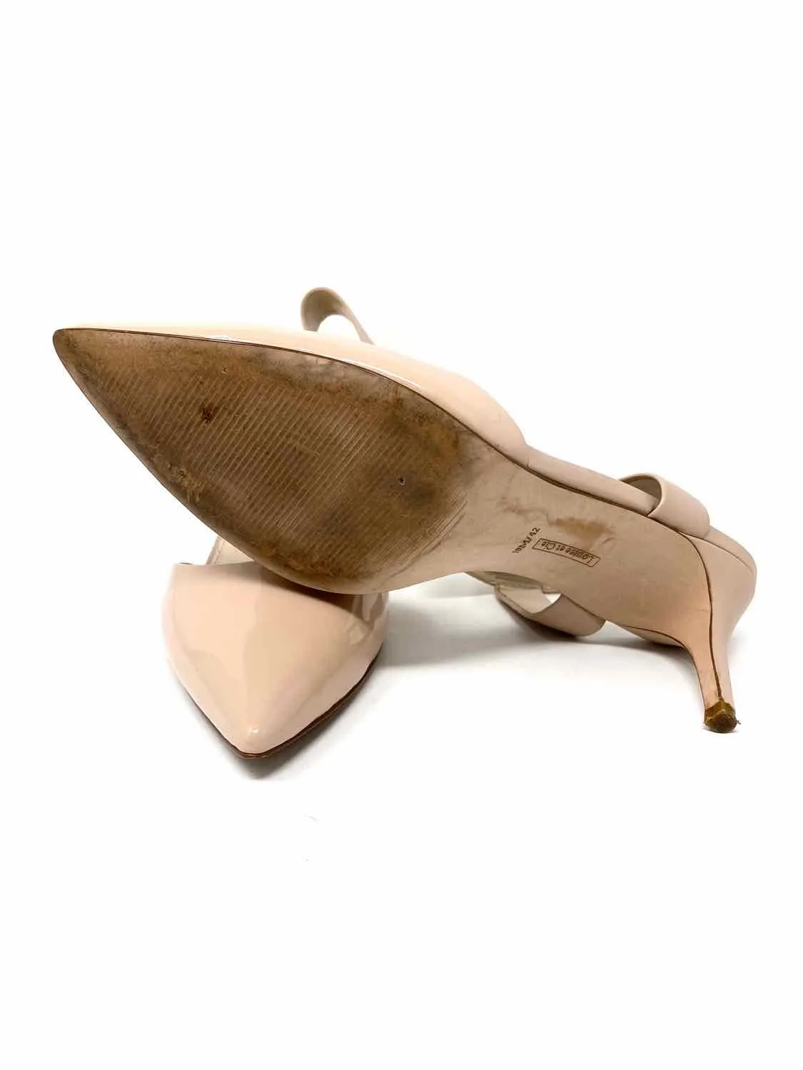 Louise et Cie Women's Beige Pointed Patent Leather Size 42/10 Pumps
