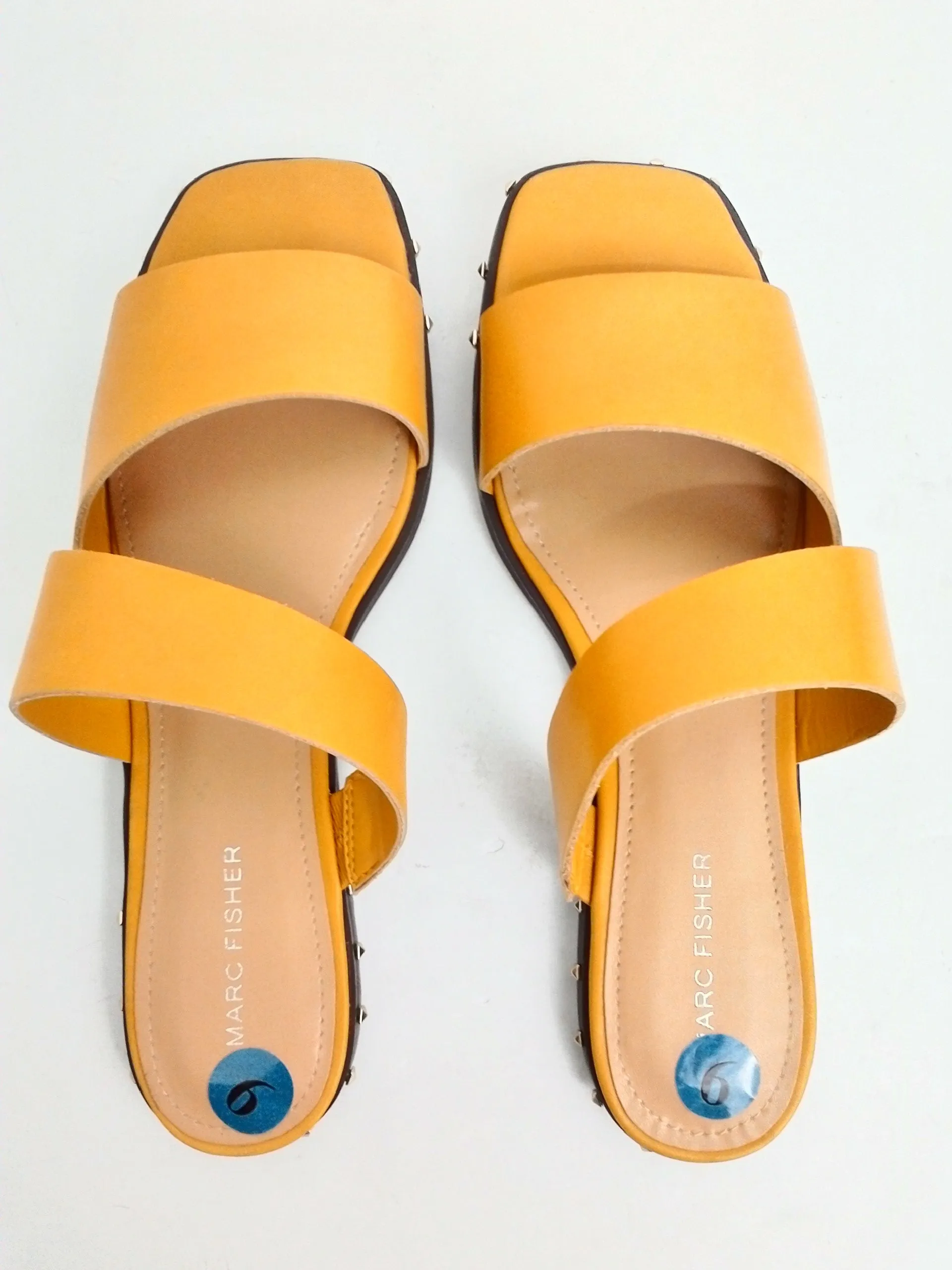 Marc Fisher Women's Jaylin Yellow Sandals Size 9 M