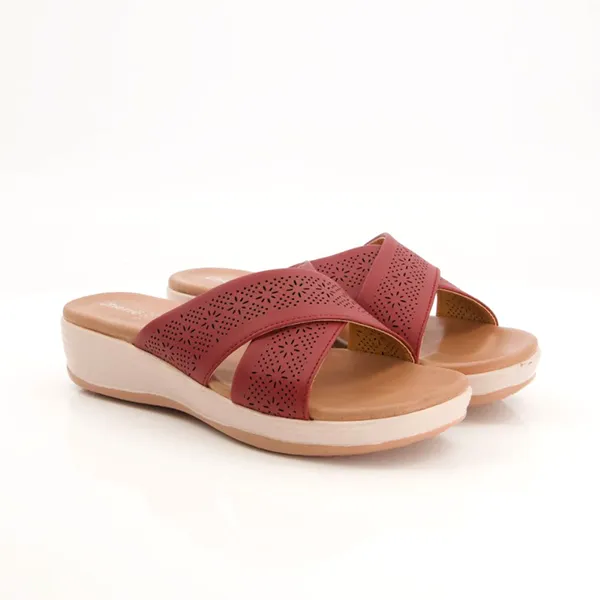 Maroon Simple & Elegant Slippers for women
