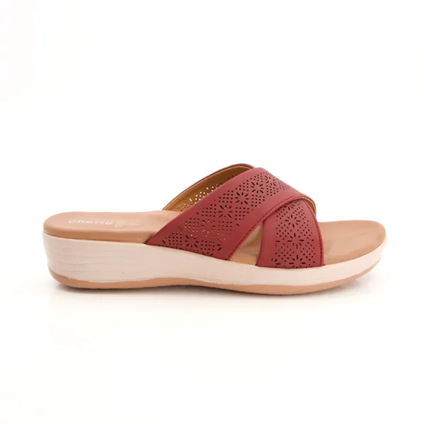 Maroon Simple & Elegant Slippers for women