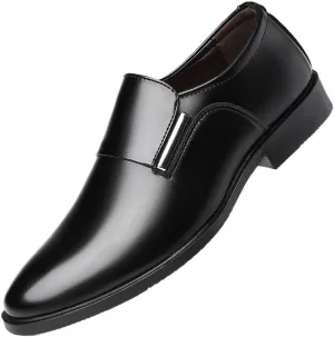 Men Classic Pointed Toe Oxford Shoes Comfortable Business Dress Shoes Casual Slip-Ons Formal Tuxedo Shoes for Men