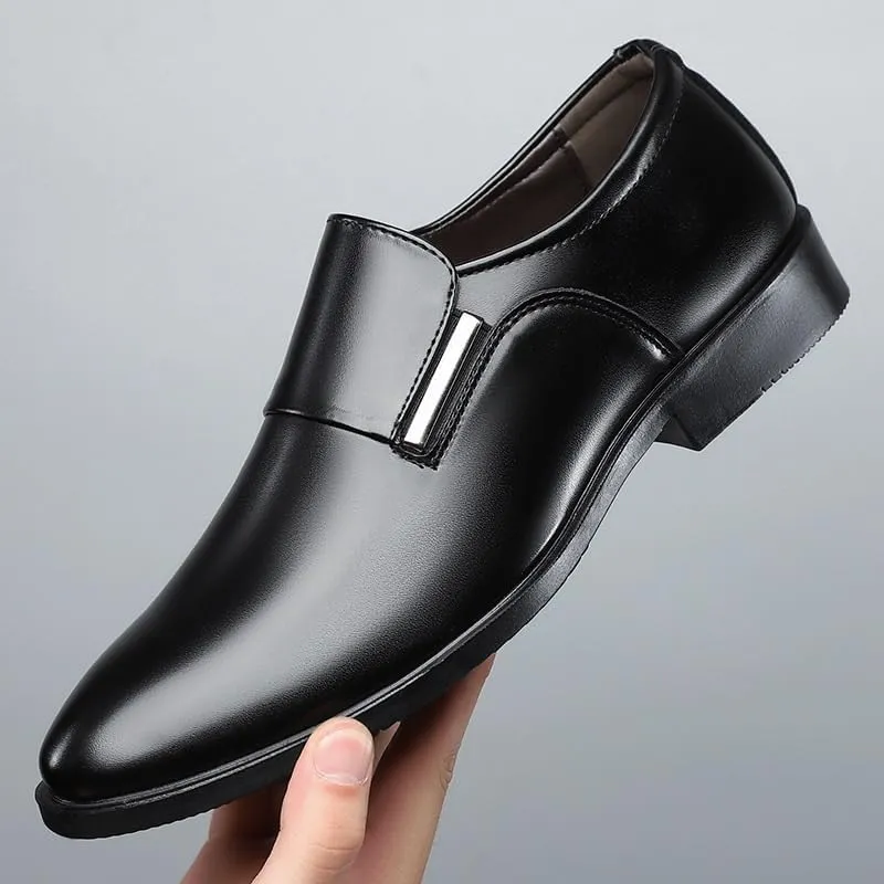 Men Classic Pointed Toe Oxford Shoes Comfortable Business Dress Shoes Casual Slip-Ons Formal Tuxedo Shoes for Men