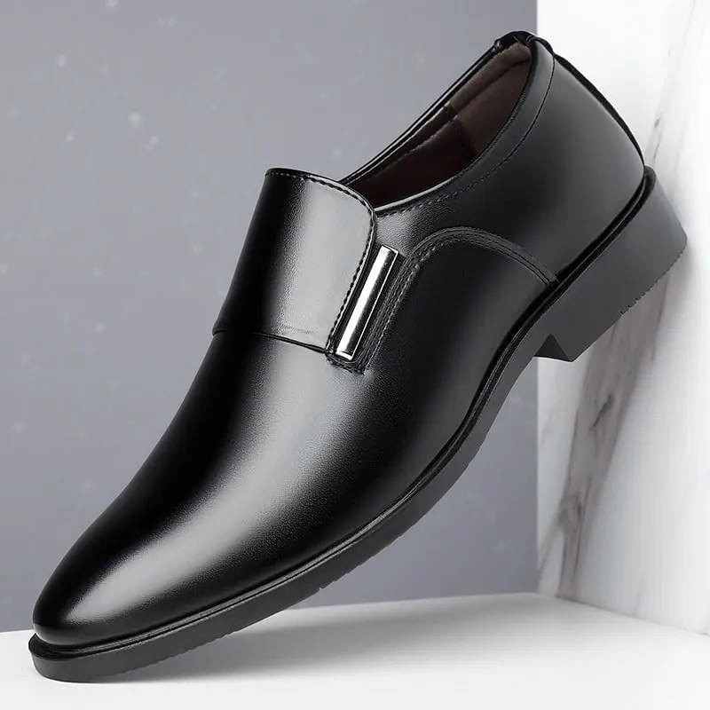 Men Classic Pointed Toe Oxford Shoes Comfortable Business Dress Shoes Casual Slip-Ons Formal Tuxedo Shoes for Men