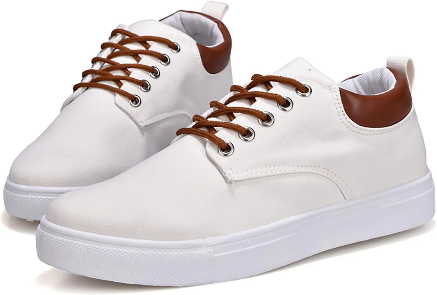Men Low Top Canvas Walking Shoes Lace Up Fashion Casual Boats and Shoes