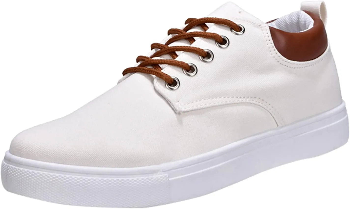 Men Low Top Canvas Walking Shoes Lace Up Fashion Casual Boats and Shoes
