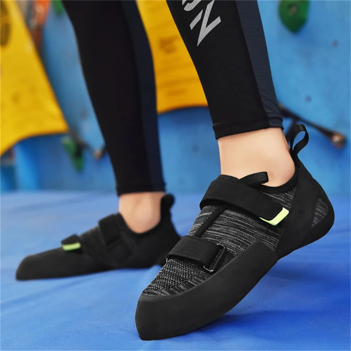 Men Women Rock Climbing Sneakers Beginners Kids Indoor Wall Climbing Shoes Non Slip Bouldering Athletic Shoes