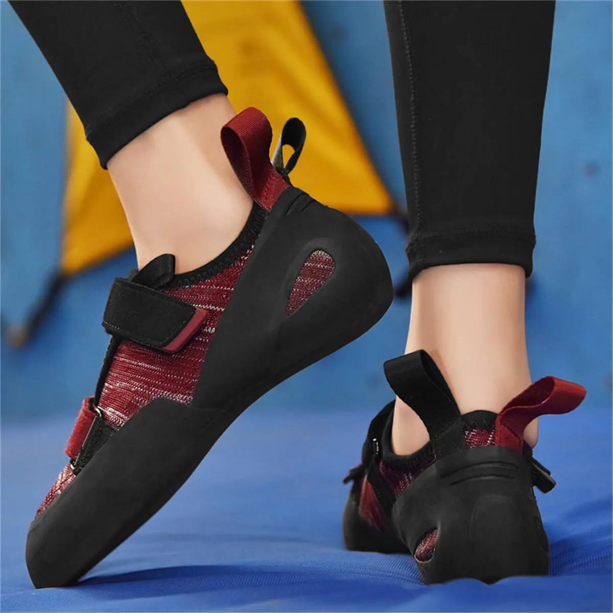 Men Women Rock Climbing Sneakers Beginners Kids Indoor Wall Climbing Shoes Non Slip Bouldering Athletic Shoes
