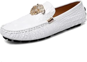 Men's Business Casual Shoes Fashion Slip-On Loafers Leather Formal Wear Casual Walking Driving Shoes for Men